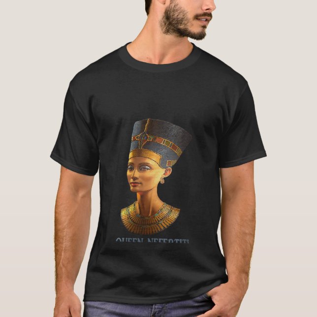 Womens Queen Nefertiti Old Egyptian Pharaoh Family T-Shirt (Front)