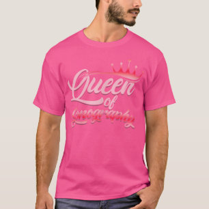 Womens Queen Of Sonography Sonographer Ultrasound T-Shirt