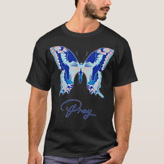 Womens Quycinda Leress Praying Butterfly Premium Q T-Shirt