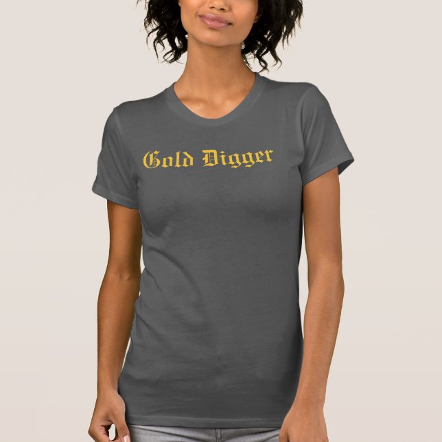 Women's Racerback T-Shirt "Gold Digger" (Front)