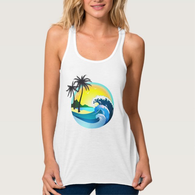 Womens Racerback Tank Top (Front)