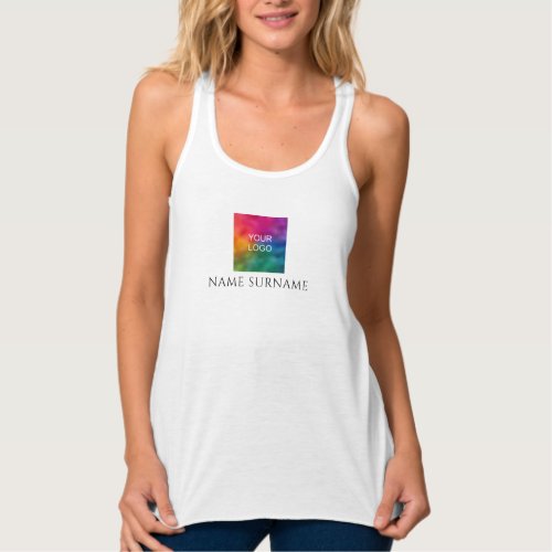 Womens Racerback Tank Top Your Company Logo Here