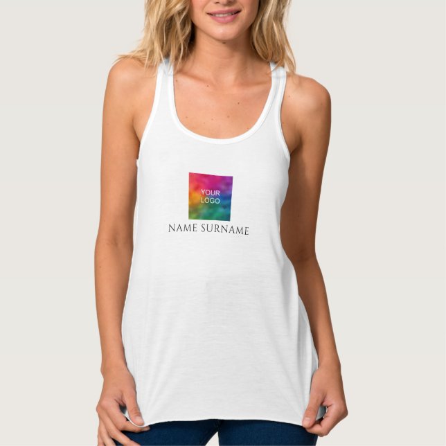 Women's Racerback Tank Top Your Company Logo Here (Front)