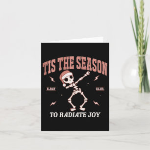 Womens Radiate Joy Rad Tech Radiologist Christmas  Card