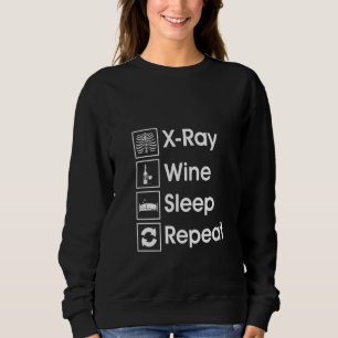 Womens  Radiologist Wine Sweatshirt