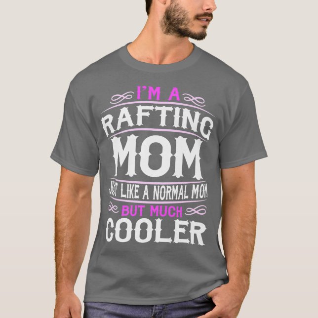 Womens Rafting Mom Cute Sporting Mom Gift T-Shirt (Front)