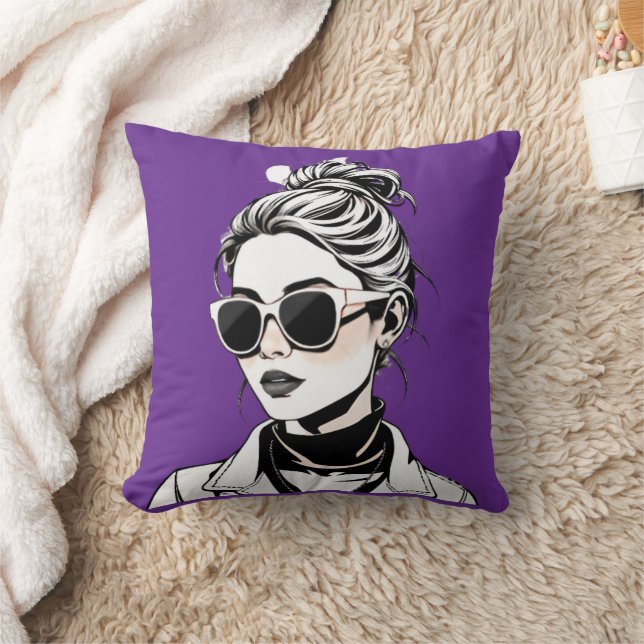 Womens Raiders - Running the world, girls style !  Throw Pillow (Blanket)