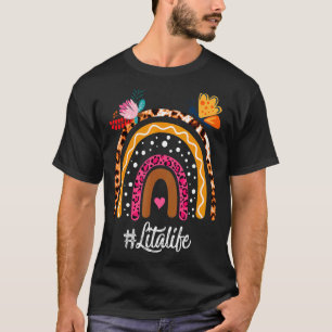Womens Rainbow Leopard Lita Life For Mother's Day T-Shirt