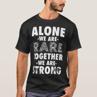 Womens Rare Disease Awareness Day Zebra Ribbon VNe T-Shirt