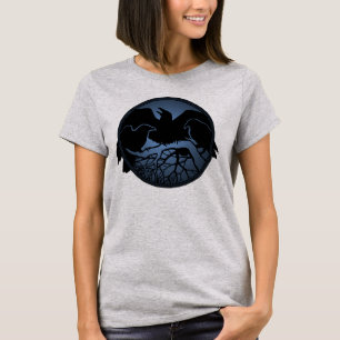 Women's Raven Art Shirts Lady's Crow / Raven Tops