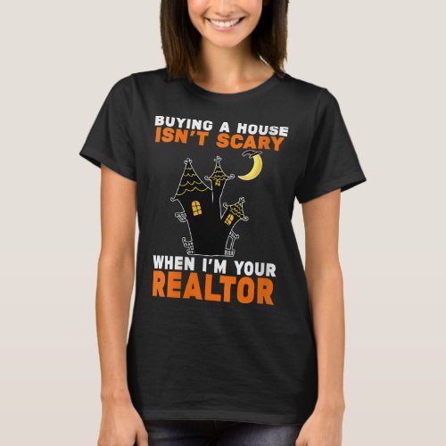 Womens Realtor Halloween Real Estate Agent  Broke T_Shirt