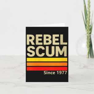 Womens Rebel S Since 1977 Clic Retro Iconic Vintag Card