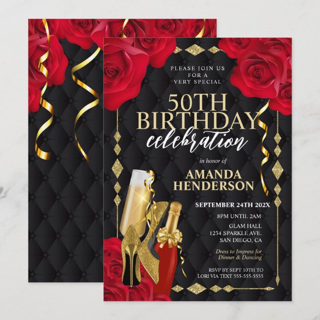 blue dress for baby girl Black And Gold Balloon Super 16 Birthday Party Invitations  Party  Beautifully