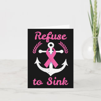 Womens Refuse To Sink Breast Cancer Awareness Capt Card