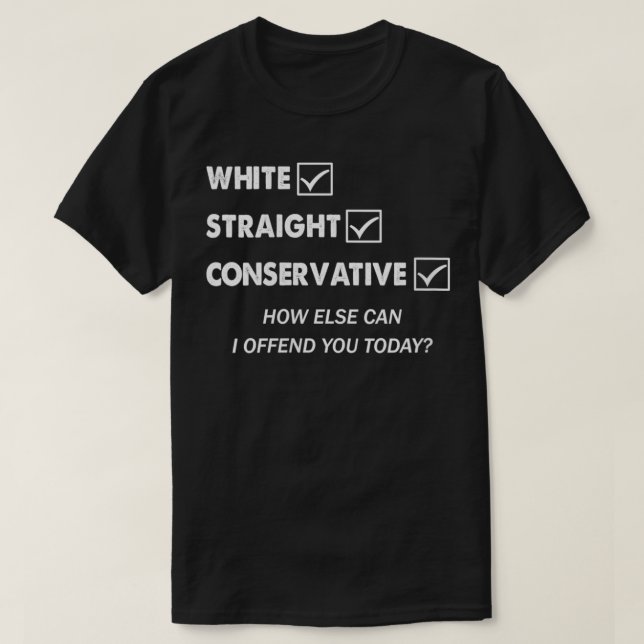 Womens Republican Gifts Men Women White Straight C T-Shirt (Design Front)