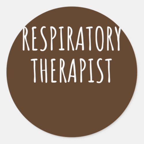 Womens Respiratory Therapist Lungs Therapy Nicu Classic Round Sticker