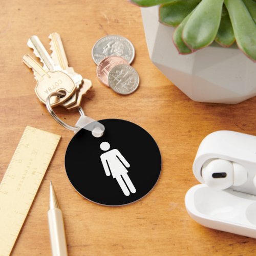 Womens Restroom Key or Office Restroom Keychain