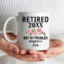 Women's Retired 2024 Not My Problem Retirement Coffee Mug