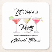 Women's retirement cocktail summer party