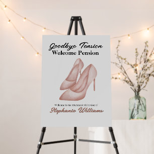 Women's Retirement Goodbye Tension Office Heels Foam Board