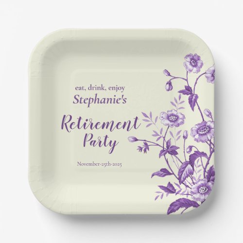 Women's Retirement Party Lavender Wildflower 