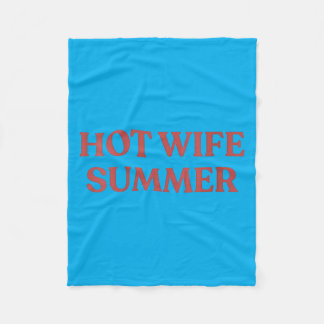 Womens Retro Aesthetic Hot Wife Summer V-Neck Fleece Blanket