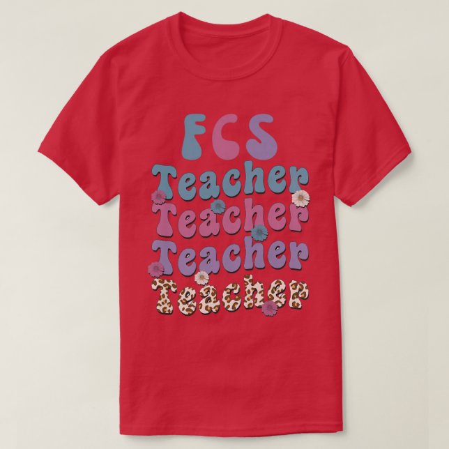 Womens Retro FCS Family & Consumer Sciences teache T-Shirt (Design Front)