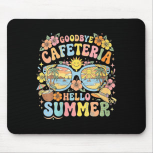 Women's retro goodbye cafeteria hello summer beach mouse pad