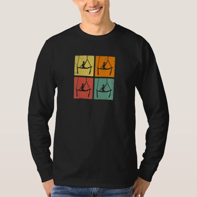 Womens Retro Graphic Gymnast Gymnastics Acrobat Ac T-Shirt (Front)