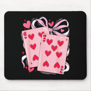 Womens Retro Six Seven 67 Meme Valentines Day Play Mouse Pad