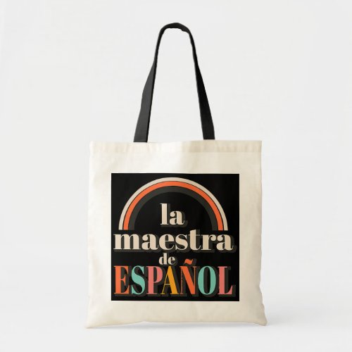 Womens Retro Spanish Teacher Regalos Para Maestra Tote Bag