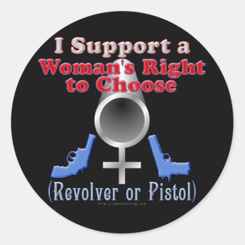 Womens Right to Choose Classic Round Sticker