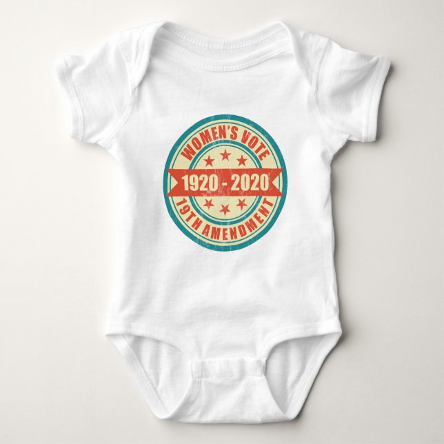 Women's Right to Vote Centennial Baby Bodysuit (Front)