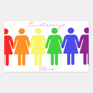 women's rights 2017 LGBTQIA Thunder_Cove Rectangular Sticker
