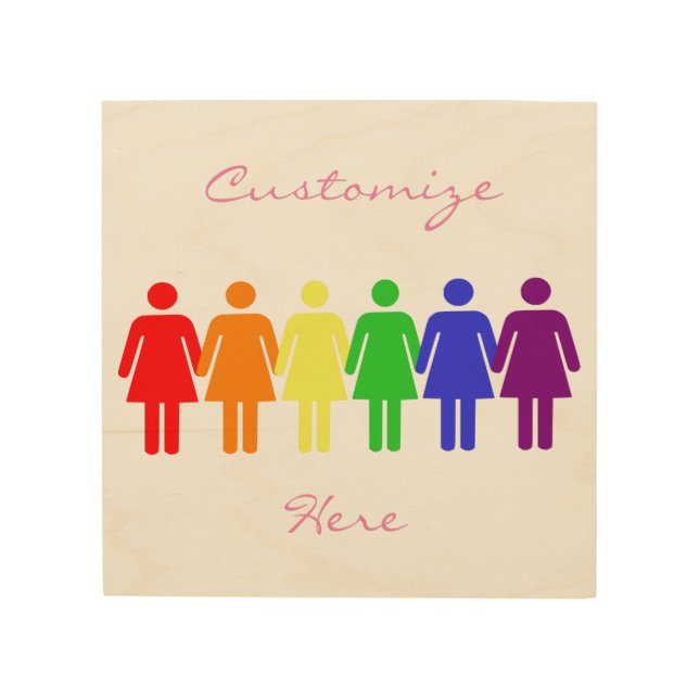 women's rights 2017 LGBTQIA Thunder_Cove Wood Wall Art (Front)