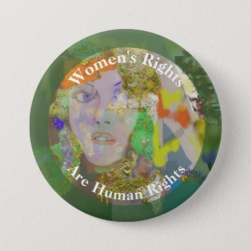 Womens Rights are Human Rights 2 Pinback Button