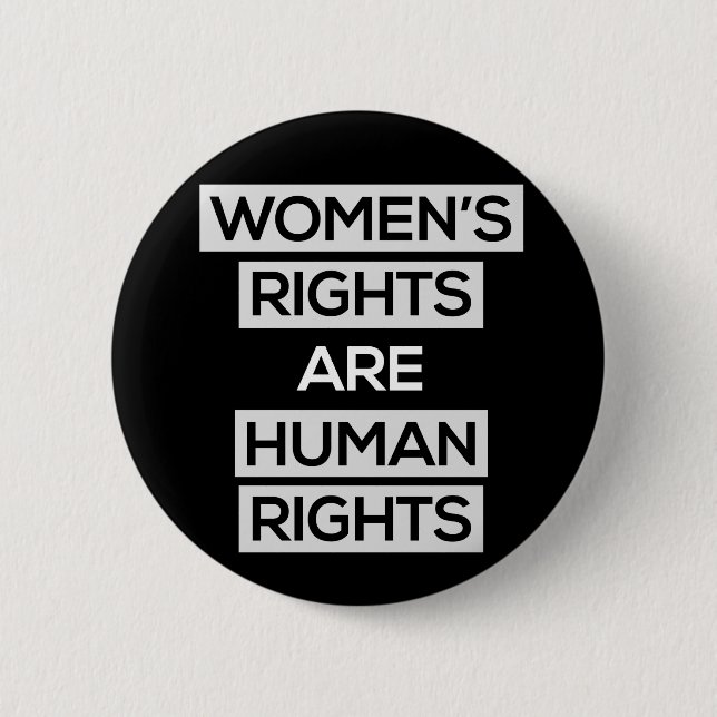 Women's rights are human rights button (Front)