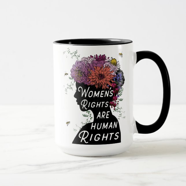 Women's Rights Are Human Rights Coffee Mug (Right)