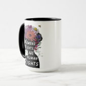 Women's Rights Are Human Rights Coffee Mug (Front Left)