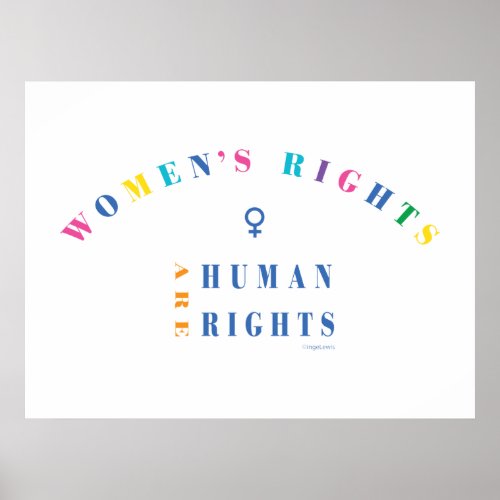 Womens Rights are Human Rights Equality Poster