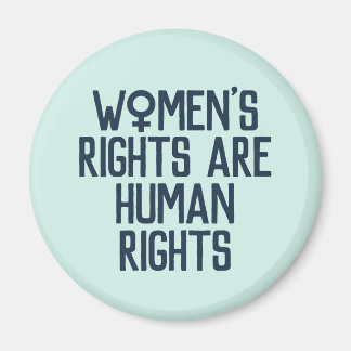 "Women's Rights Are Human Rights" Feminist Magnet
