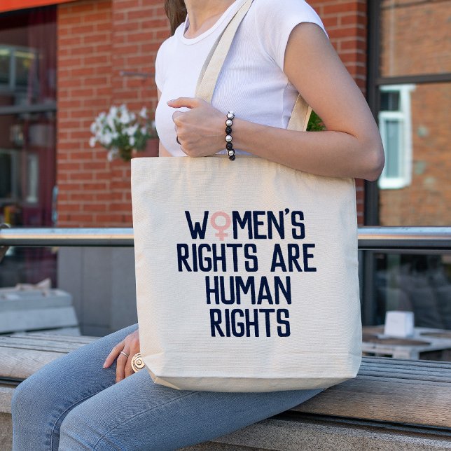 "Women's Rights Are Human Rights" Feminist Tote Bag (Creator Uploaded)