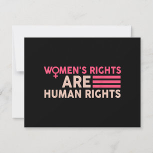 Women's Rights Are Human Rights Holiday Card