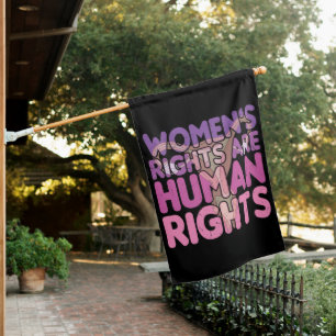 Women's Rights Are Human Rights House Flag