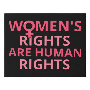 Women's Rights Are Human Rights II Faux Canvas Print