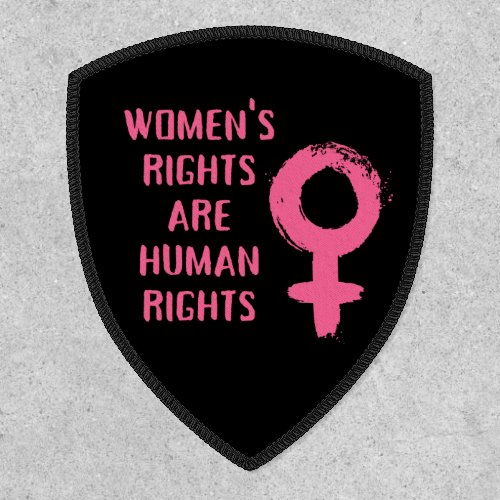 Womens Rights Are Human Rights Iron On Patch