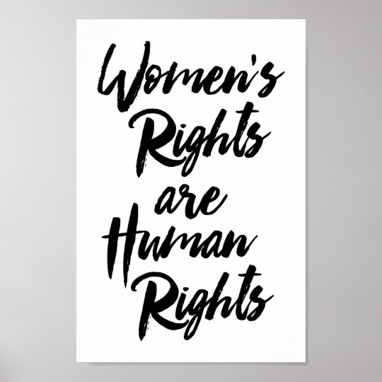 Women's Rights Are Human Rights Poster
