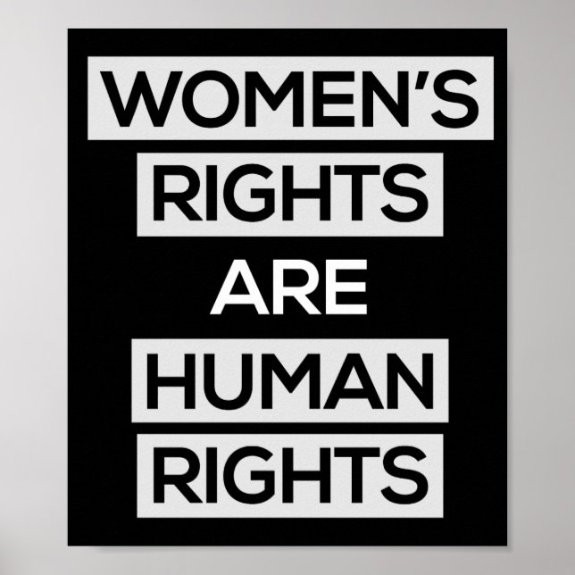 Women's rights are human rights poster (Front)