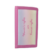 Womens Rights are Human Rights Rainbow Wallet (Side)