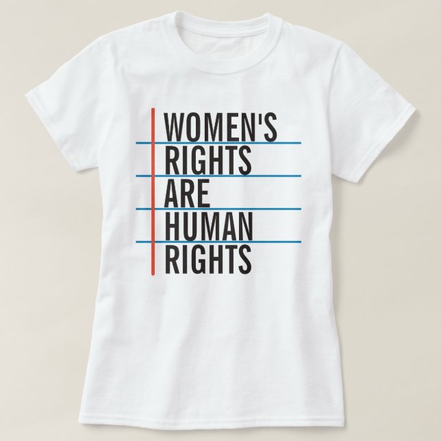 Women's Rights are Human Rights shirt (Design Front)